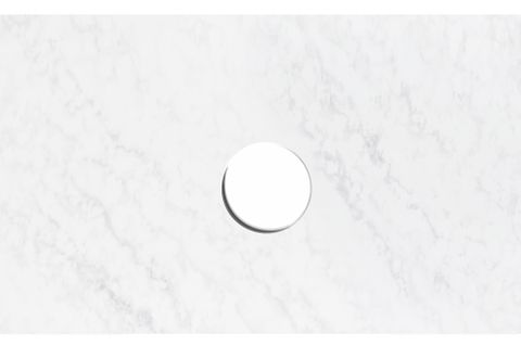 Solid Surface 600x465x20 Cloudy Carrara Top