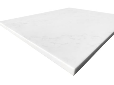 Solid Surface 900x465x20 Cloudy Carrara Top — detail 2