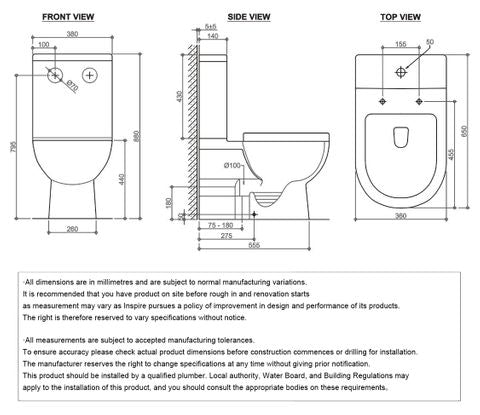 Bella Rimless Toilet Suite — detail 2