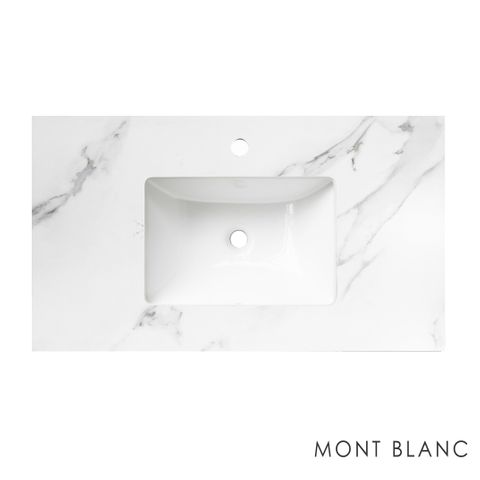 Byron 600mm Natural Oak Wall Hung Vanity with Mont Blanc Top 12TH — detail 5