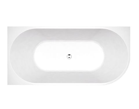 Left Corner 1700X800X600 Gloss White Bathtub NF — detail 2
