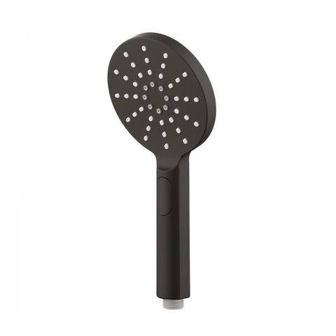 Pavia Gun Metal Shower Rail with Round Handheld Shower Piece — detail 2