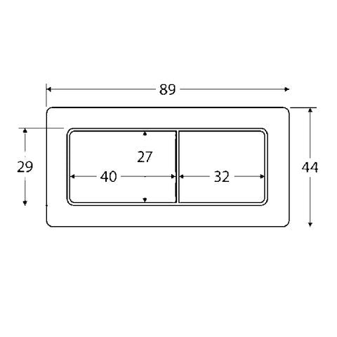 Square Toilet Button Matte White — detail 3