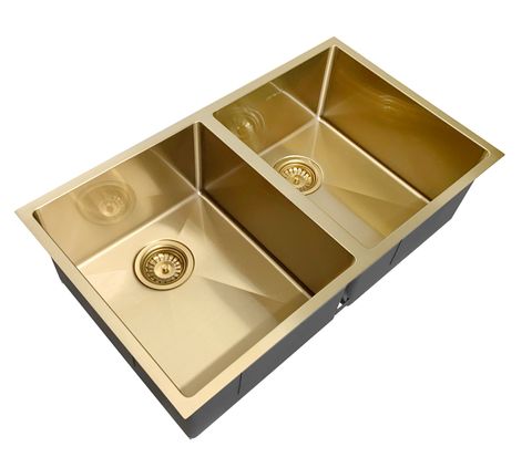 Arte Sink 76D 760x450x220 Brushed Gold — detail 2