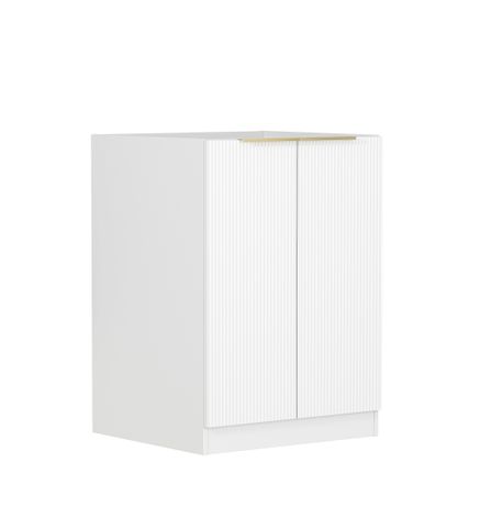 Bondi Laundry 630 Fluted White Base Cabinet — detail 2
