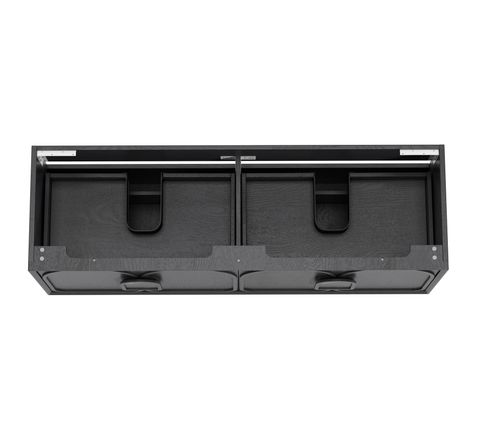 Laguna 1500mm Black American Oak Wall Hung Cabinet Only — detail 6