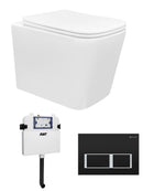 X-Cube wall Face Pan, Box rim R&Tl Cistern and Push Plate