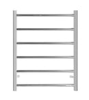 Round Electric Square Heated Stainless Towel Rack 6 bars Universal Inlet Chrome finishing 674*620*120m