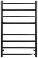 Round Electric Square Heated Stainless Towel Rack 8 bars Universal Black