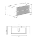 Amazon Grey Cabinet with Shelves 1200x460