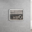 AVALON LED CHR Mirror 900x700                                     Silver metal Frame  900x700mm (curve angle) Retangle Led Mirror Touch senor Switch 5mm copper free mirror Anit-Fog