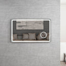 AVALON  LED CHR Mirror 1200x700
Silver metal Frame  1200x700mm (curve angle) Retangle Led Mirror Touch senor Switch 5mm copper free mirror Anit-Fog