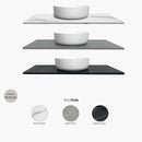 Boston 900x460x550 wall hung Matte Grey Plywood Cabinet Brushed Gold Handle included