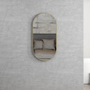 Noosa (Apollo) Oval Brush Gold Metal Frame Mirror 900x450
