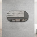 Noosa (Apollo) Oval  Black Metal Frame Mirror 1200X600