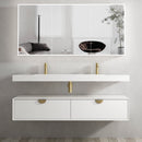 Moonlight (Luna) Wall Hung Cabinet white double basin
