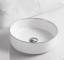 Radius round basin 355*355 with Silver ring