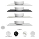 Byron 600x460x550 wall hung Natural Oak Plywood Cabinet