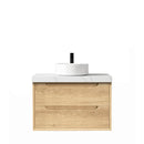 Byron 750x460x550 wall hung Natural Oak Plywood Cabinet