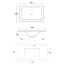 Byron 750x460x550 wall hung Natural Oak Plywood Cabinet