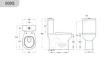Zion KDK009  Closed Couple Toilet Suite — detail 2