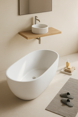 Ovy Acrylic Freestanding Bathtub 1400/1500/1700 OVY1400/1500/1700-NF/OF