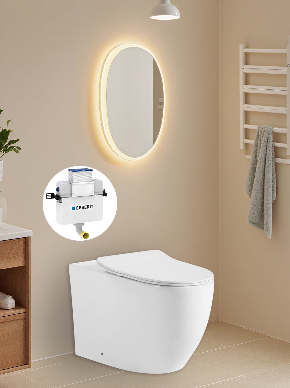 Veda Geberit inwall floor toilet suite (Sigma8/Kapp + KDK105T/KDK105T-B) — detail 7
