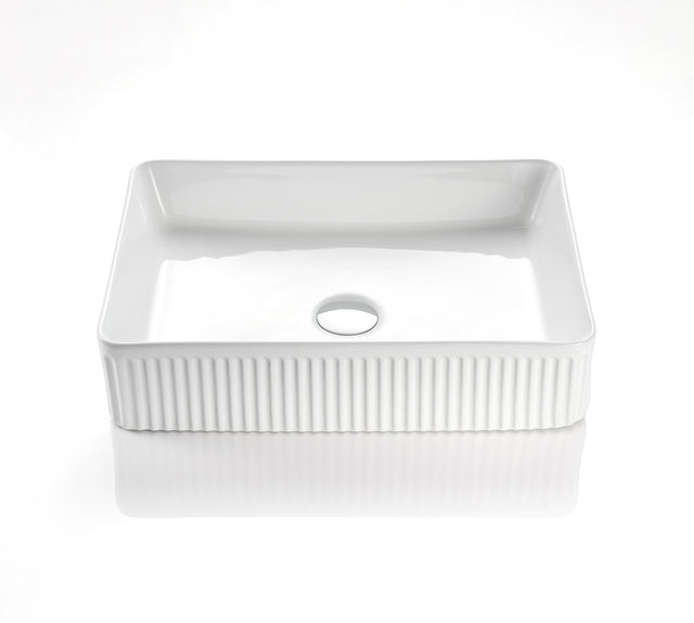 CA5038 Cascade Flute Retangular Art Basin(Rectangle: 500*380*120mm)