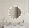 Lirra Iron Framed LED Mirror – Front &amp; Backlit Smart touch free controls 600/800/900 LRFM600/LRFM800/LRFM900