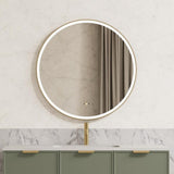 Lirra Iron Framed LED Mirror – Front &amp; Backlit Smart touch free controls 600/800/900 LRFM600/LRFM800/LRFM900 — detail 2