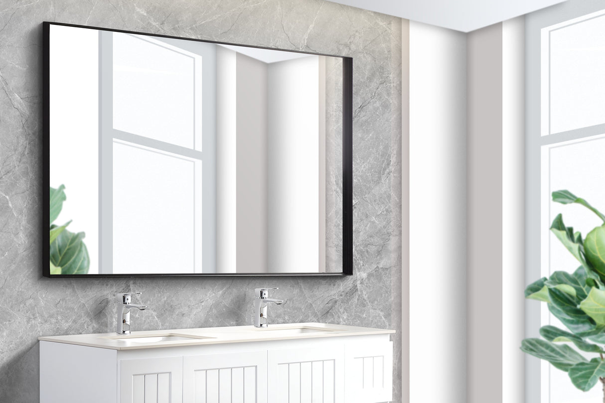 Vetra Aluminum Framed Mirror 5mm Copper Free with Safety Film 450/600/750/900/1200 VSFM4560/6075/7575/9075/1290-MB — detail 3