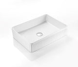 CA5038 Cascade Flute Retangular Art Basin(Rectangle: 500*380*120mm) — detail 2