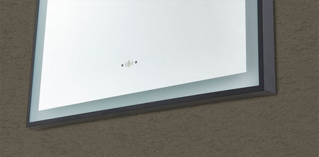 Aura Iron Framed LED Mirror – Front &amp; Backlit Smart touch free controls 600*900mm LFMAR6090 — detail 6