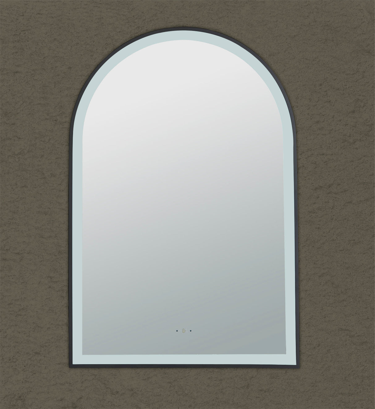 Aura Iron Framed LED Mirror – Front &amp; Backlit Smart touch free controls 600*900mm LFMAR6090 — detail 2