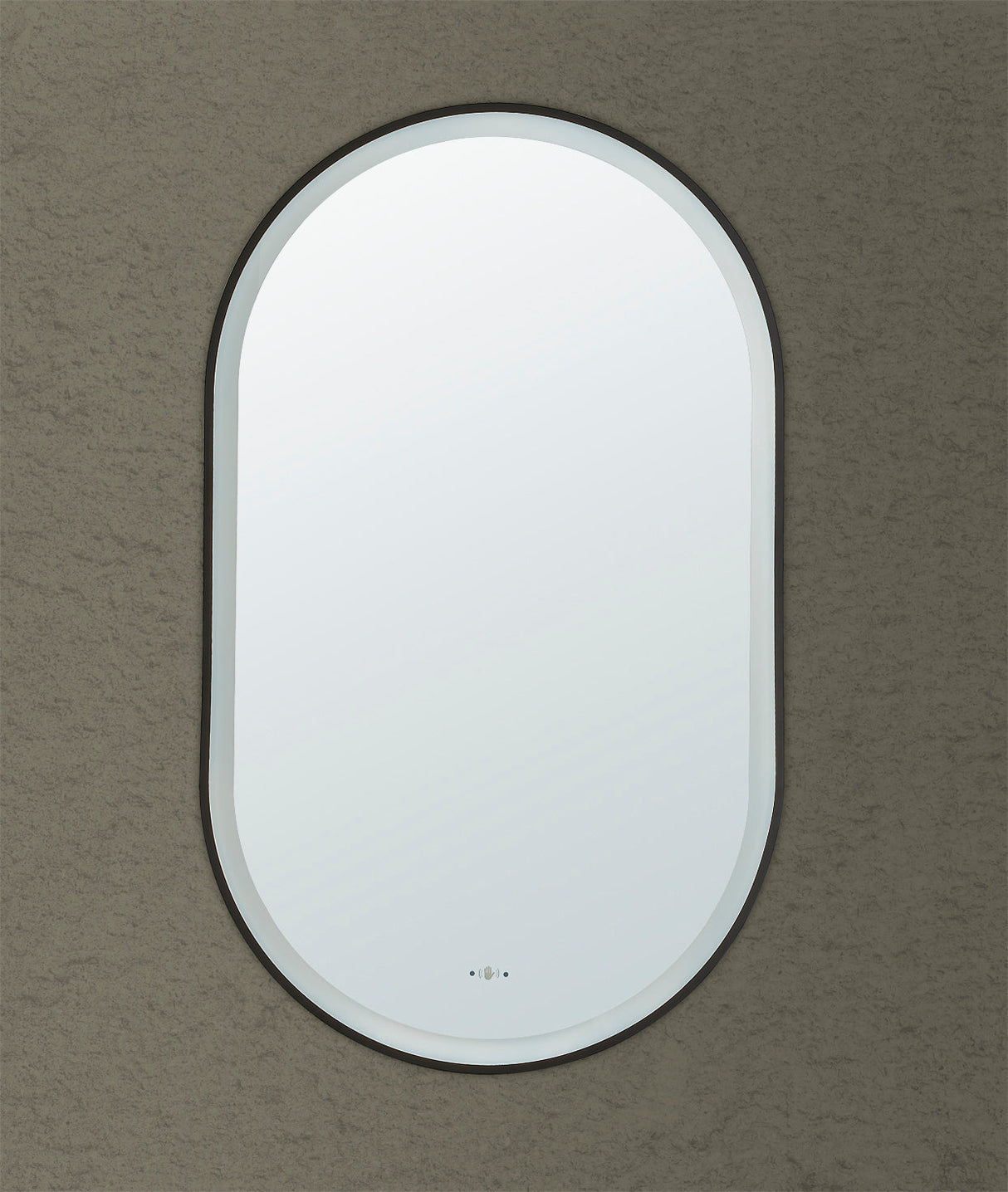 Lirra Iron Framed LED Mirror Electroplated 450/600mm LOFM4590/LOFM60100-MB/BG/BN/GM — detail 2