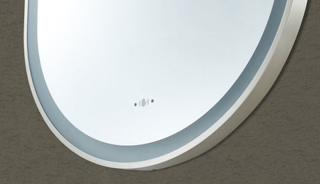 Lirra Iron Framed LED Mirror Electroplated 450/600mm LOFM4590/LOFM60100-MB/BG/BN/GM — detail 8