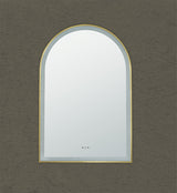 Aura Iron Framed LED Mirror – Front &amp; Backlit Smart touch free controls 600*900mm LFMAR6090 — detail 3
