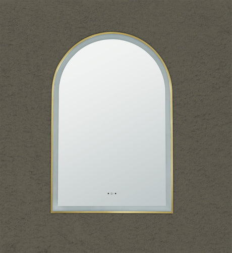 Aura Iron Framed LED Mirror – Front &amp; Backlit Smart touch free controls 600*900mm LFMAR6090 — detail 3