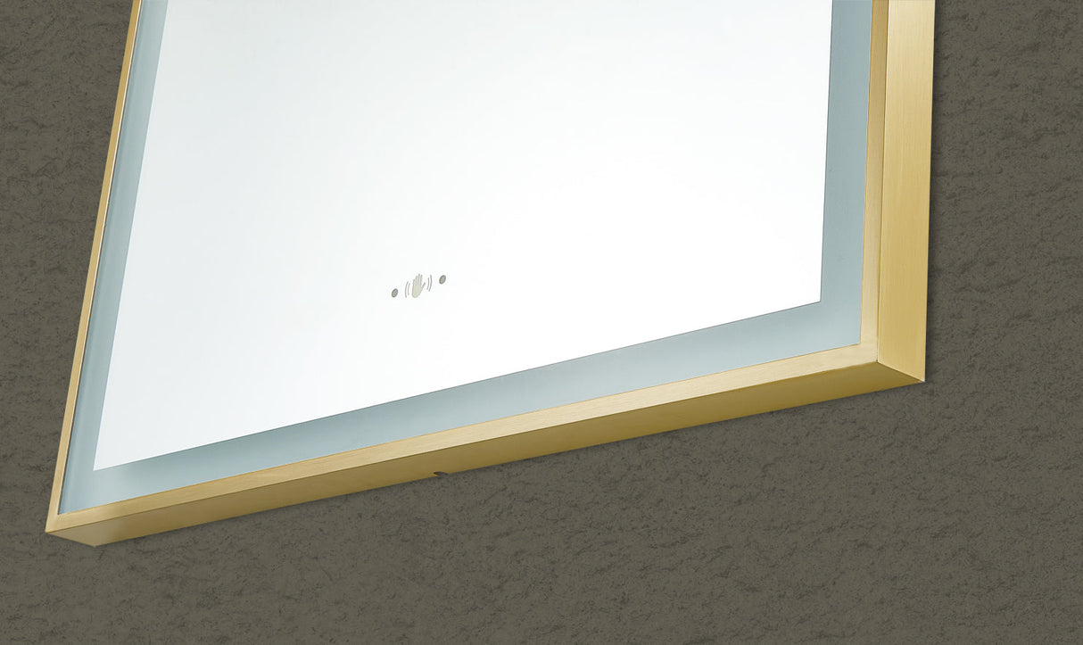 Aura Iron Framed LED Mirror – Front &amp; Backlit Smart touch free controls 600*900mm LFMAR6090 — detail 7