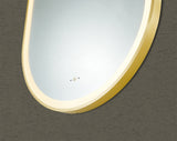 Lirra Iron Framed LED Mirror Electroplated 450/600mm LOFM4590/LOFM60100-MB/BG/BN/GM — detail 7