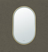 Lirra Iron Framed LED Mirror Electroplated 450/600mm LOFM4590/LOFM60100-MB/BG/BN/GM — detail 3