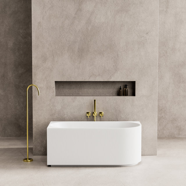 Capri CGV1500L Oval Freestanding Left Corner Bathtub
