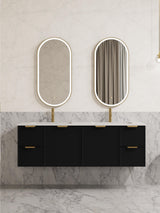 Lirra Iron Framed LED Mirror Electroplated 450/600mm LOFM4590/LOFM60100-MB/BG/BN/GM
