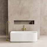 Capri CGV1700L Oval Freestanding Left Corner Bathtub