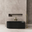 Capri CGV1700R Oval Freestanding Right Corner Bathtub