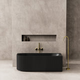 Capri CGV1700R Oval Freestanding Right Corner Bathtub