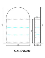 Olivia LED Mirror Cabinet OARSV6090MW-LED — detail 4