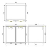 Miami Wall-Hung PVC Vanity CM64W — detail 4