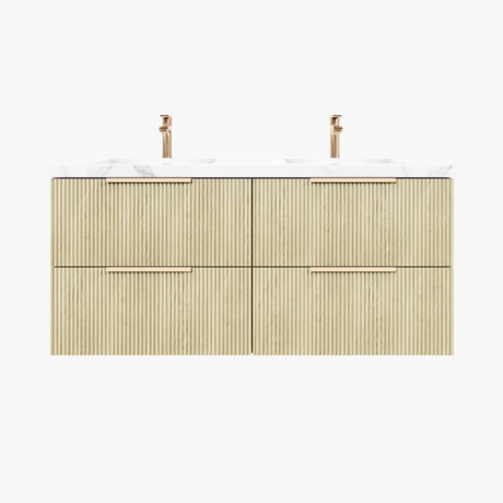 VITO EDINA WALL HUNG VANITY  With Soft Closing Drawers 1490*455*520mm EDI1550W-CO/PO