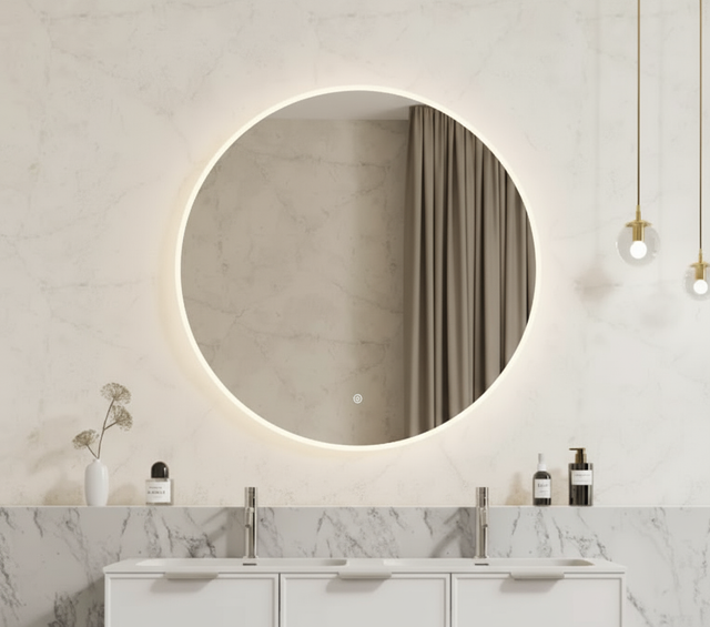 LED Backlit Mirror with Acrylic Strip Smart Touch Free Controls 600/700/800 UL600BM/UL700BM/UL800BM-AC